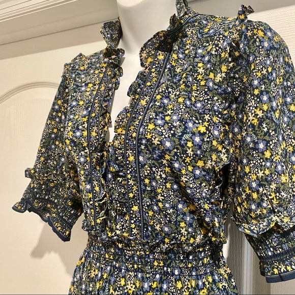 Tiered Floral Midi Dress - Picture 2 of 8